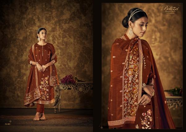 Belliza Saraang Viscose Dola Silk Designer Dress Material Collection 